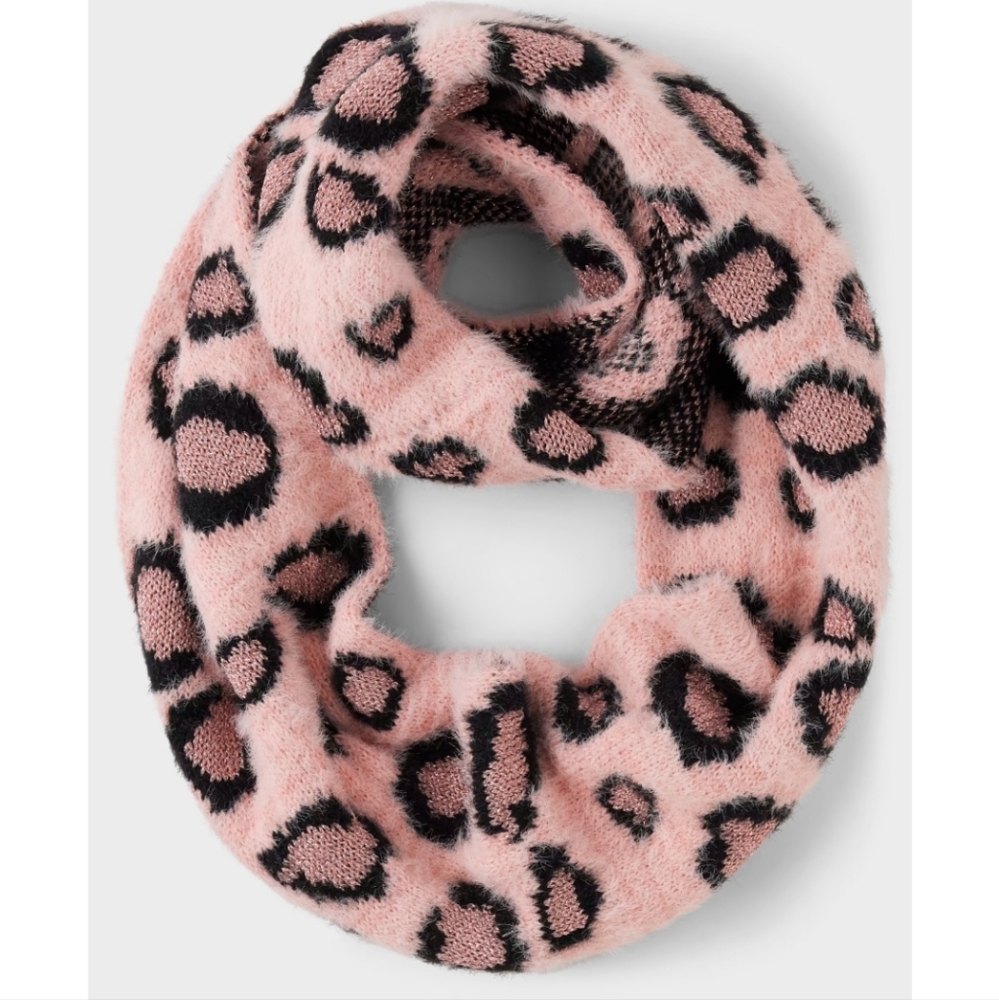 New Infinity Scarf Pink Leopard Print Scarf - Picture 1 of 1